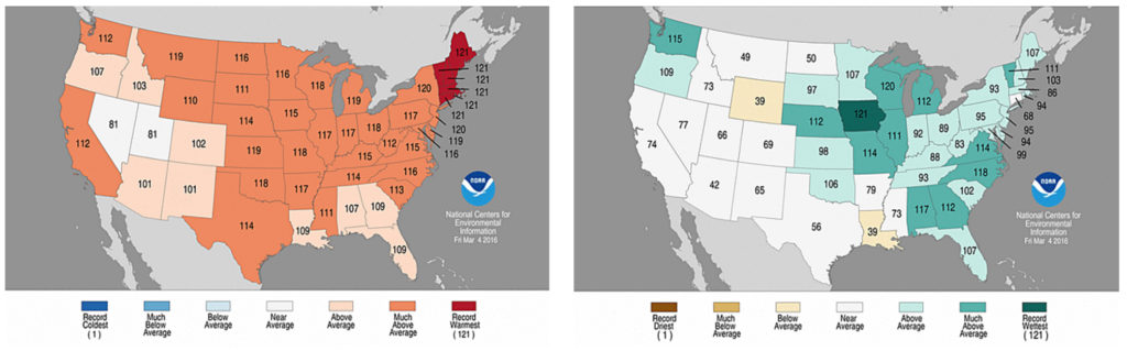 Temp and Precip variation